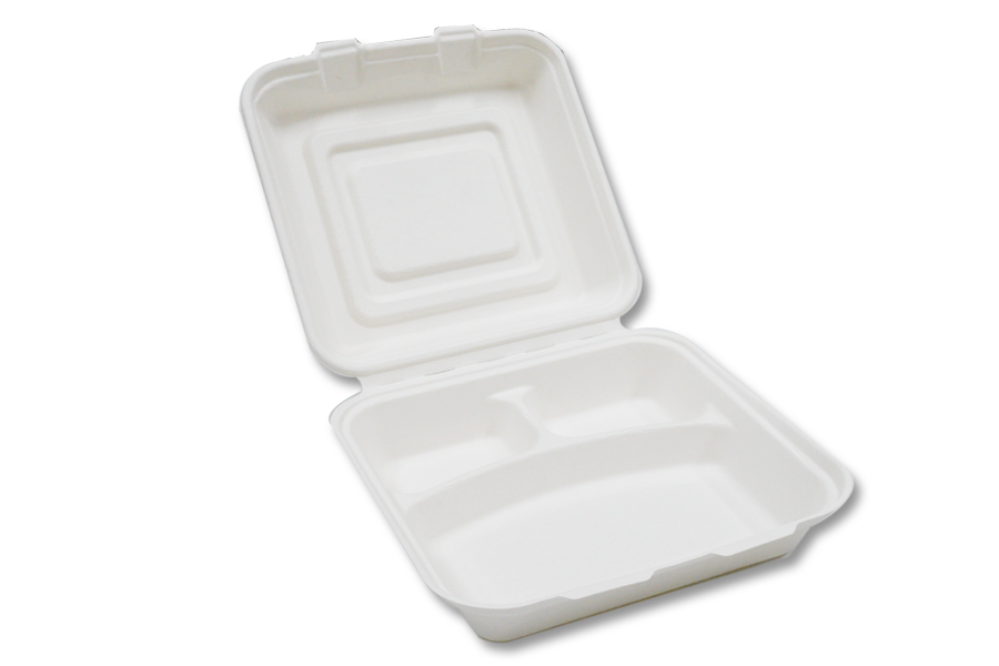 Sugarcane lunch box (3 compartment)