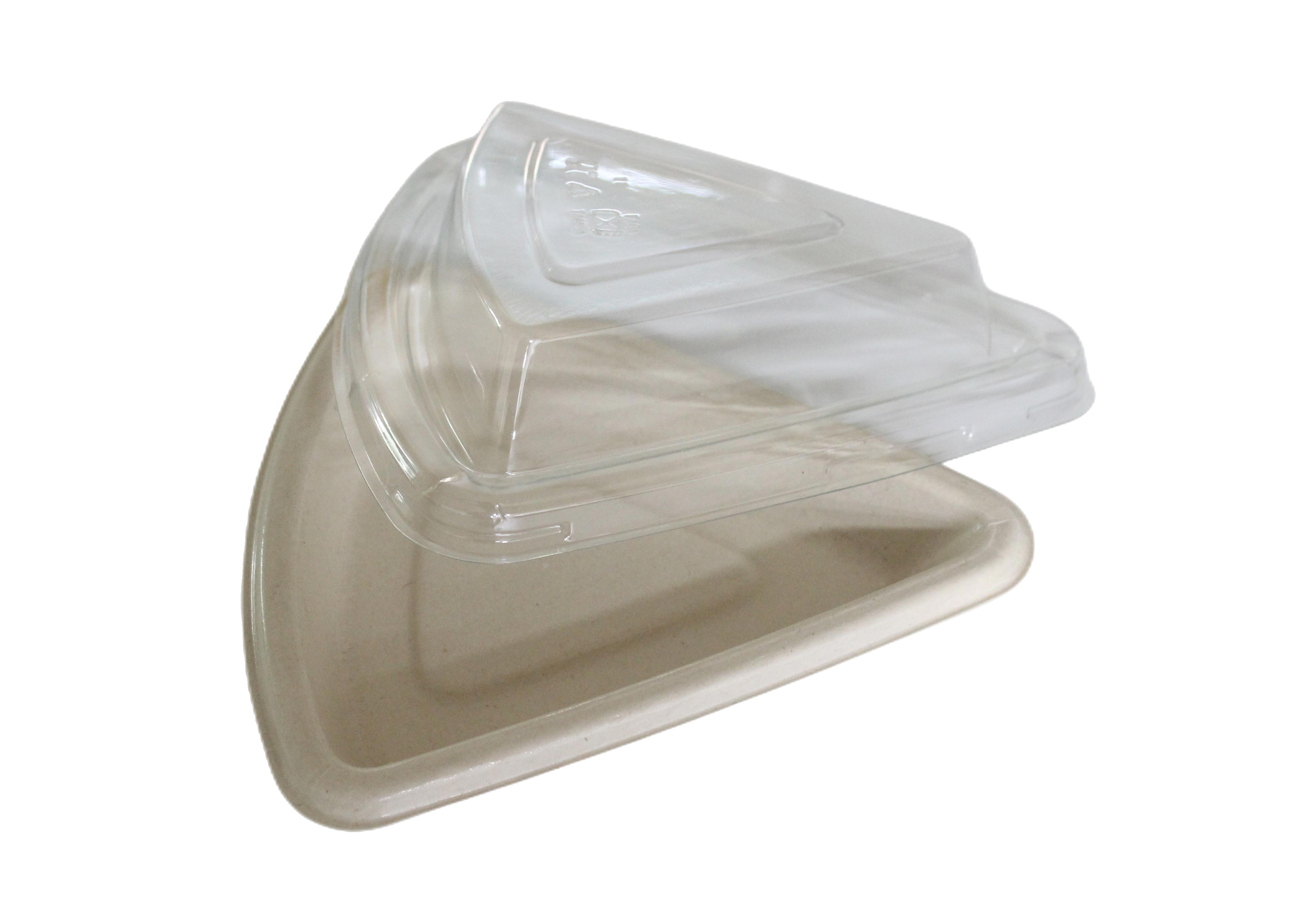 Sugarcane Pazza Tray  with PET lid (S)