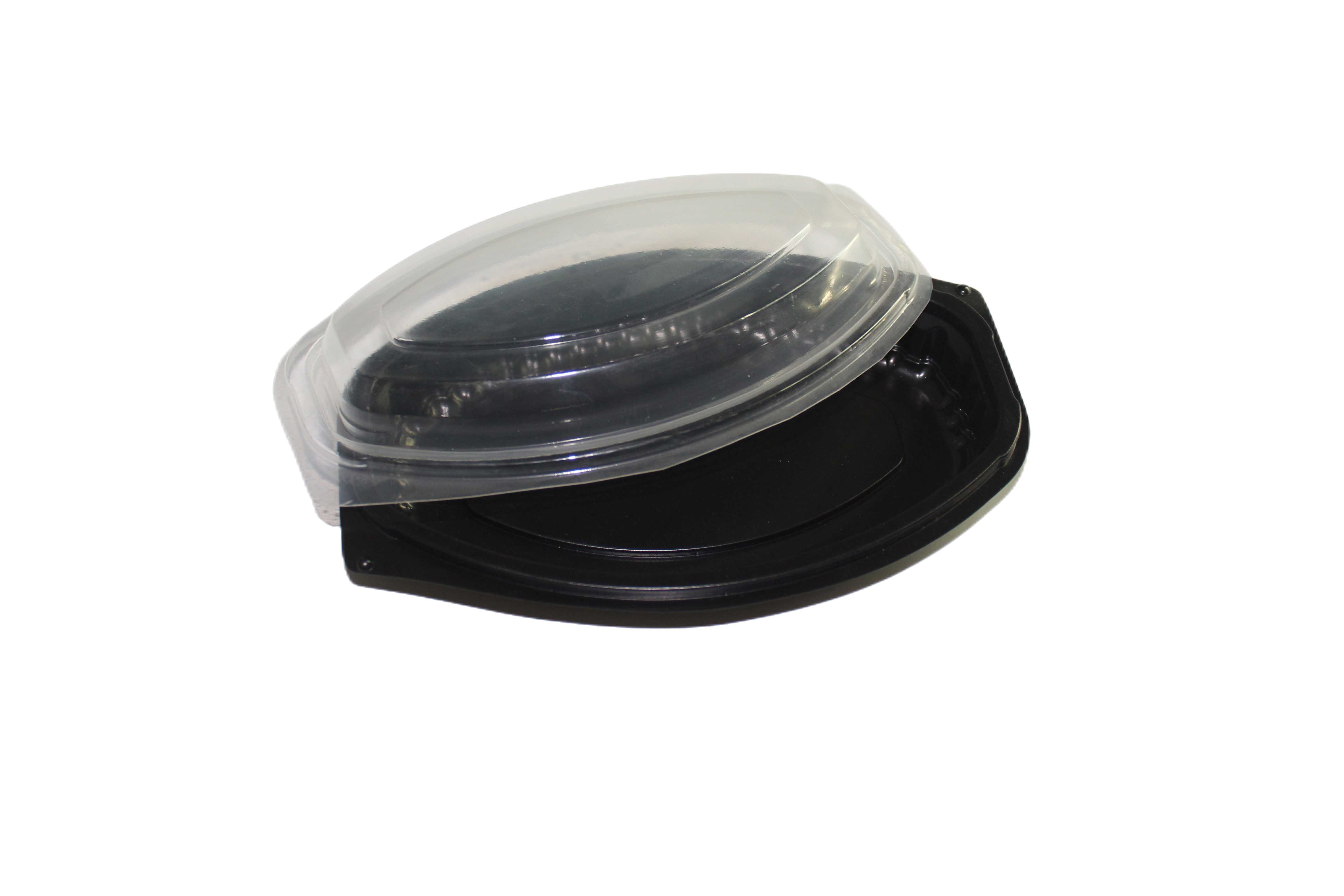 PP salad bowl with transparent lid (BK)