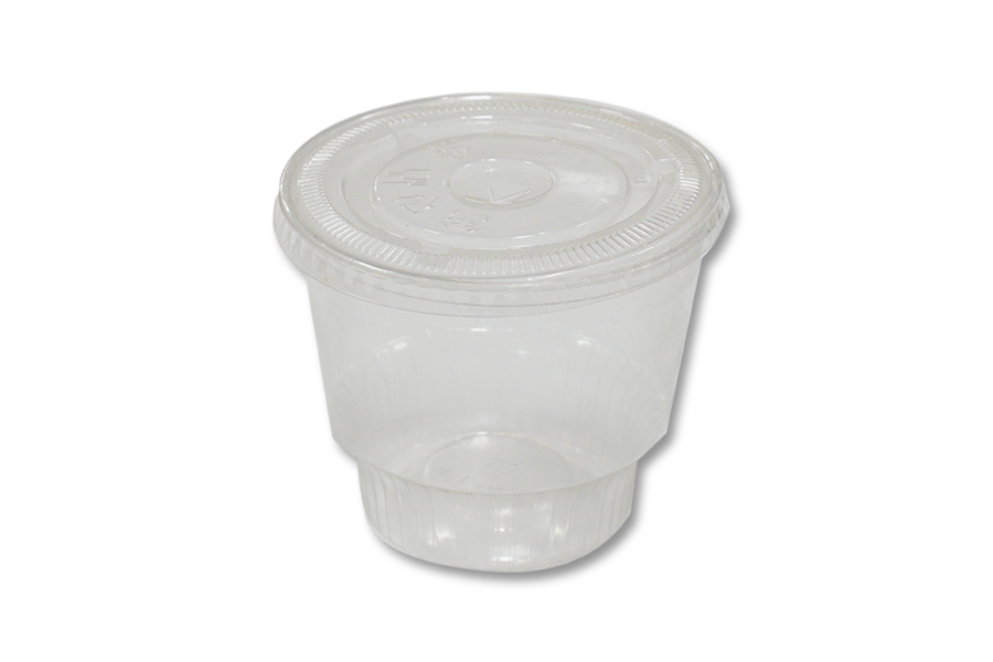 PET soup cup with lid